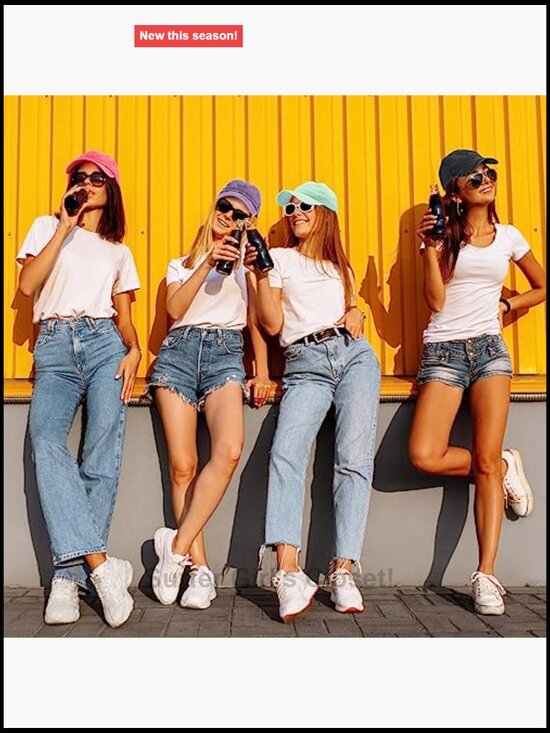 30 Pack Vintage Distressed Denim Baseball Caps Adjustable Cotton Bulk main image 4